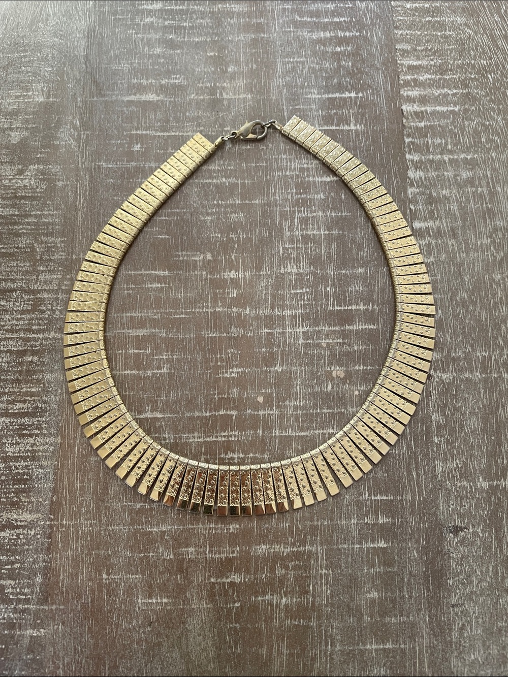 Gold Tone Statement Collar Necklace - Women Costume Jewelry Cleopatra